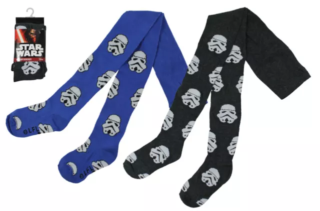 Kinder Strumpfhose Star Wars 104/110 ,116/122, 128/134 Junge blau grau NEU