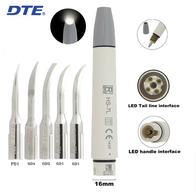Satelec ACTEON Newtron Compatible Dental Ultrasonic Scaler LED Handpiece Tips