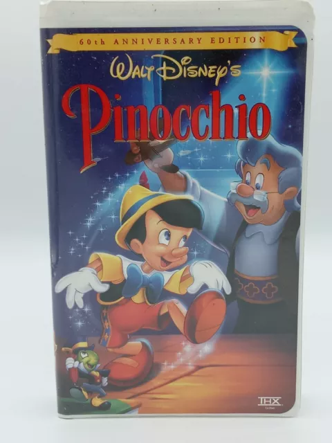 Walt Disney's Pinocchio VHS 60th Anniversary Edition Video Tape