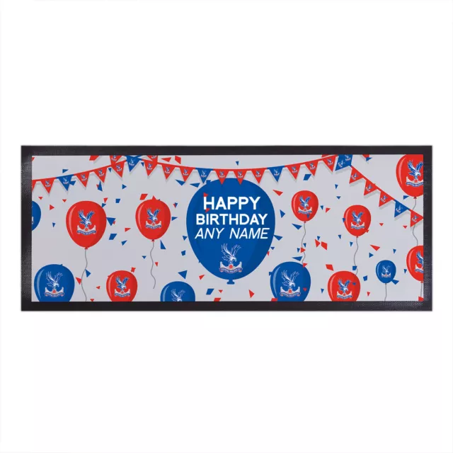Crystal Palace FC Officially Licensed - Birthday - Personalised Bar Runner