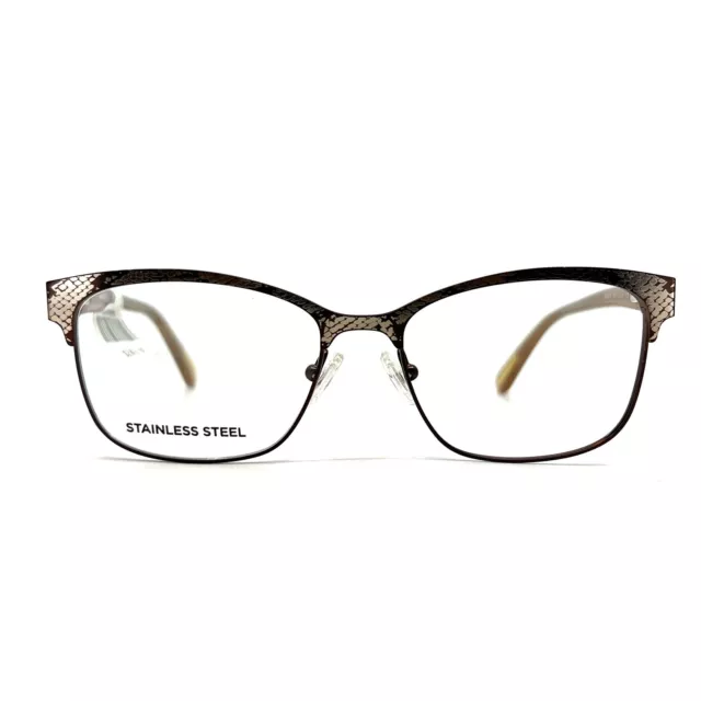 Guess by Marciano Eyeglasses Frames GM0318 049 Brown Snake Print 52-16-135