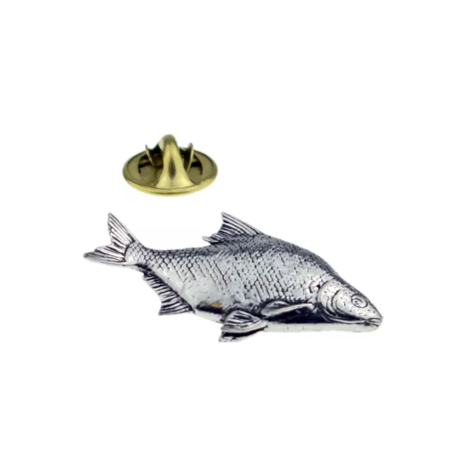 Bream fish fishing English Pewter Lapel Pin Badge XTSPBF31