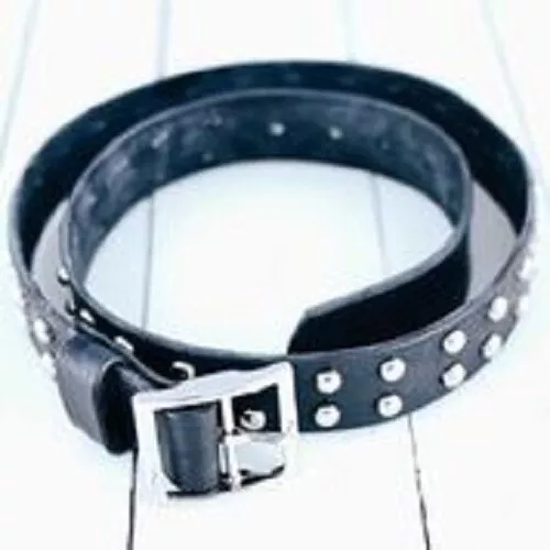 Leather Belt, Studded Leather Belt, Handmade Leather Belt, Black Leather Belt, 3