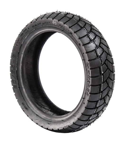 Neumático de bloque negro 80/65-8 se adapta a scooter Kymco Agility y tubos interiores