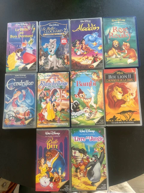 Lot 17 K7 vidéo VHS films enfant (D'occasion) à Thielle pour CHF 20 - retrait uniquement