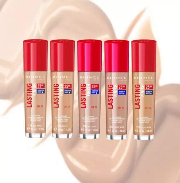 Rimmel London - Lasting Finish 25H Foundation 30ml - ** Various Shades **