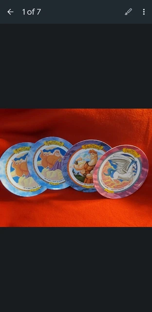 Hercules Plates Disney, McDonald’s 1997 Set Of 4!  Brand New!  Never Used!