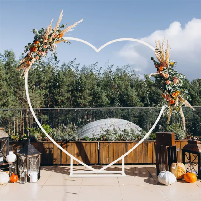 XXL Hochzeit Bogen Metall Traubogen Herz Hintergrund Blumen Ballon Rahmen Deko