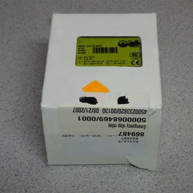 475695 For PILZ PNOZ 1 Safety Relay 24V