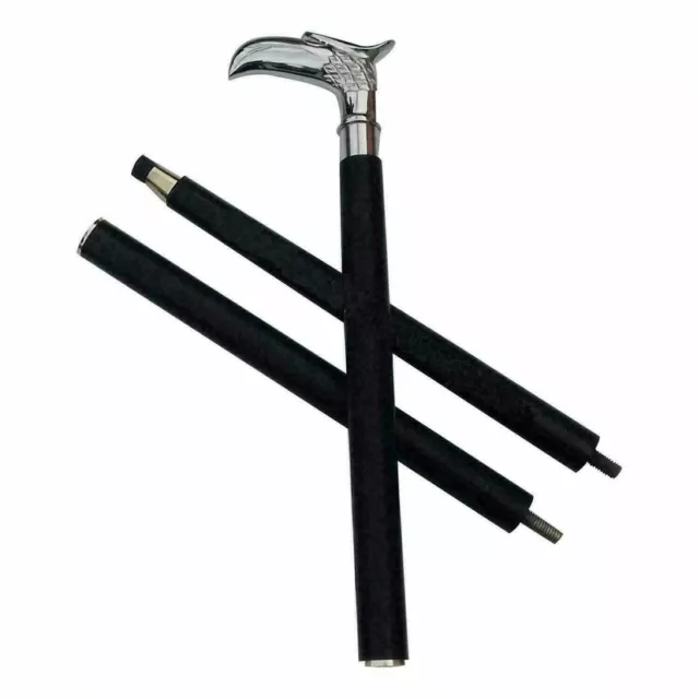 Handmade Rare Eagle Head Iron Cane Walking Stick for Men and Women