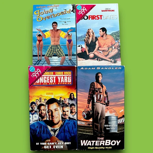 ADAM SANDLER VHS Tape Lot The Longest Yard The Waterboy Movie 50 First ...