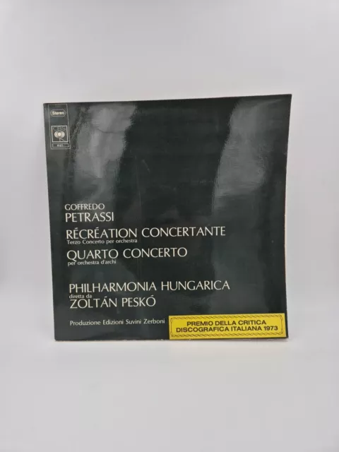 LP MUSICA CLASSICA Goffredo Petrassi Recreation Concertante CBS 6137 modern