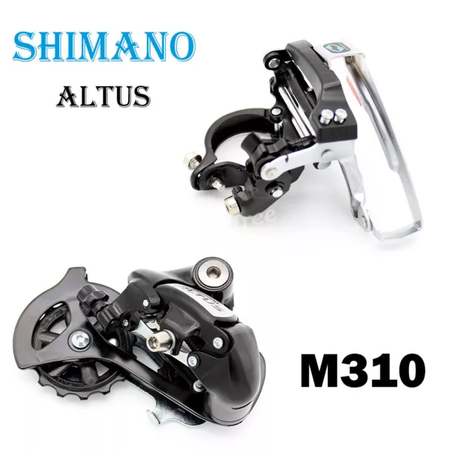 Shimano Altus M310 Front Rear Derailleur SGS 7 8 Speed Direct Mount Mech Black