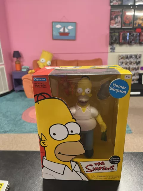 Simpsons Faces of Springfield Deluxe Homer Simpson 9" Figure (A4)