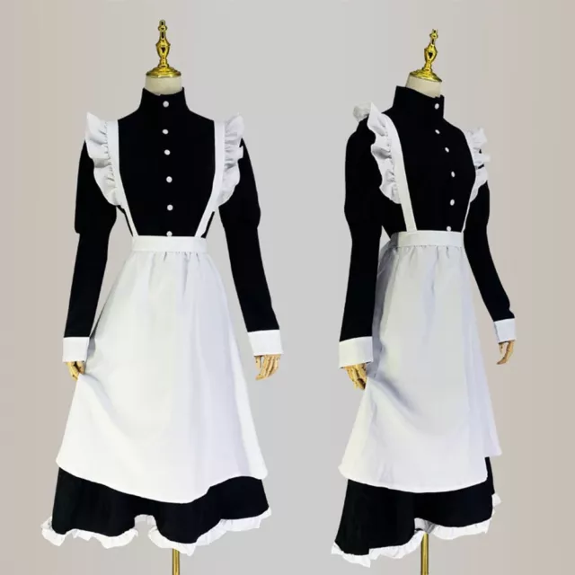 Japanese Male Cafe Costume Uniform Costumes Outfit Maid Costume Cosplay Dress