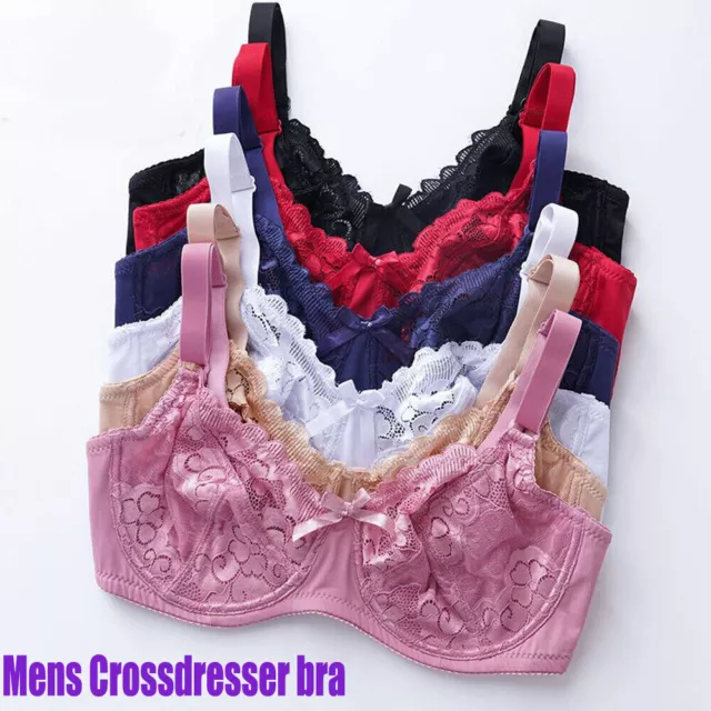 SILKY SISSY MENS Bra Crossdress Underwear Underwire Brassiere Lace Sexy  Lingerie $8.79 - PicClick
