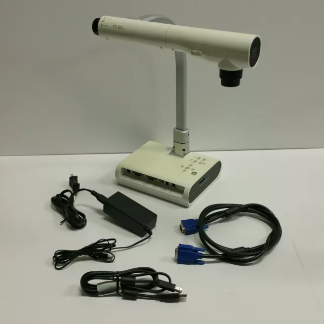 Elmo Model TT-02S Document Camera Visual Presenter with Power Supply & Cables