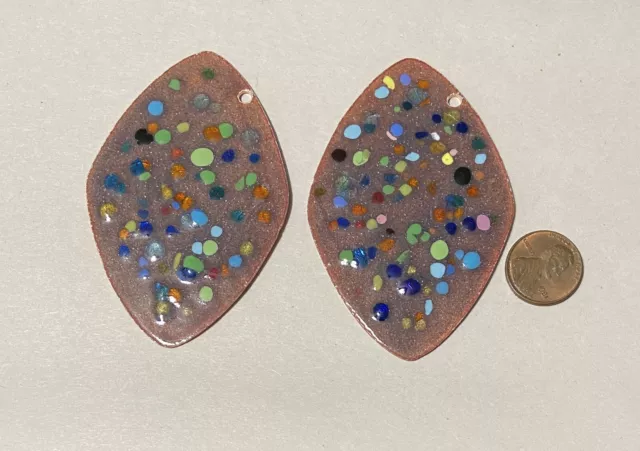 10X Copper Blanks for enameling use- LARGE FREEFORM SHAPE with hole for hanging 3
