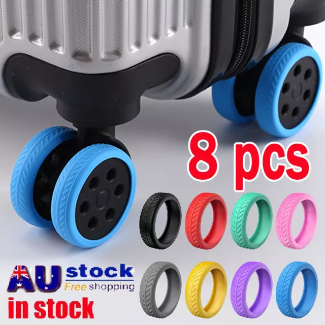 Luggage Wheels Protector Silicone Suitcase Accessories Wheel Cover For Most  LO