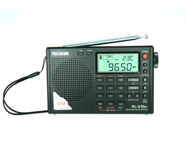 TECSUN PL-310ET (Black Color) PLL DSP Multi Band Radio  ** ENGLISH VERSION**