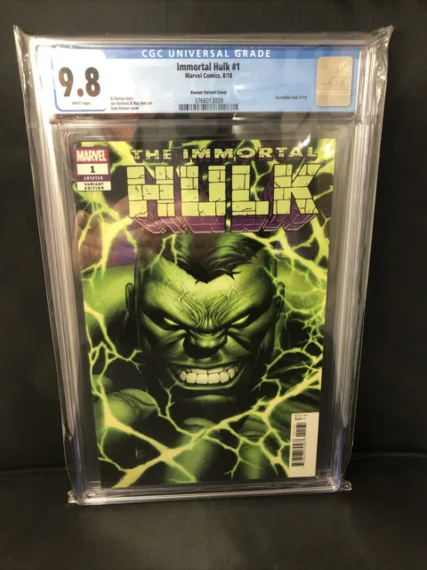 Immortal Hulk #1 Dale Keown 1:50 Variant CGC 9.8 White Pages Al Ewing