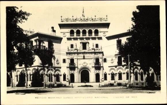 Ak Mendoza Argentinien, Edificio Moderno Banco Hipotecario Nacional - 3894559