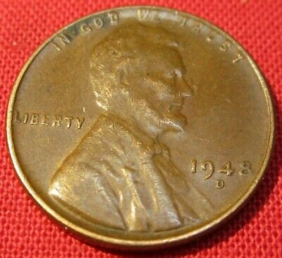 1948 D Lincoln Wheat Cent - G Good to VF Very Fine