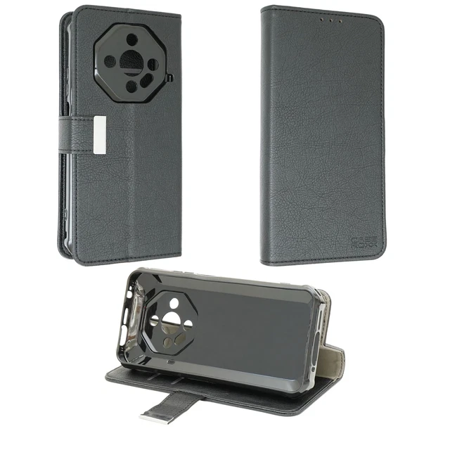 Housse étui Portefeuille Pour Doogee S40 - Similicuir Marron - Rabat Et Pare-chocs