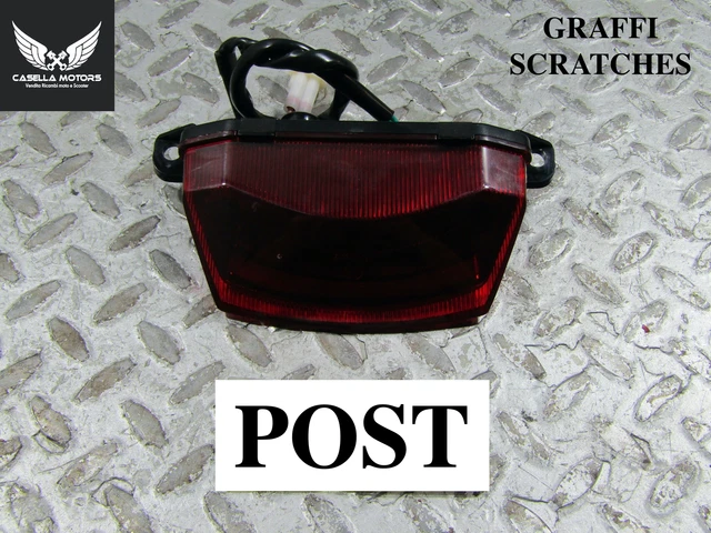 Fanale Moto 12V Fanale Posteriore Moto TUINCYN Con Portatarga - Rosso