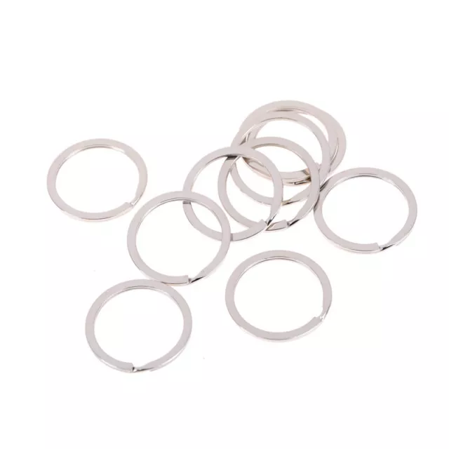 10x Metallhalter Split Ringe Schlüsselanhänger Schlüsselanhänger 1,5 *25mm HRS$g