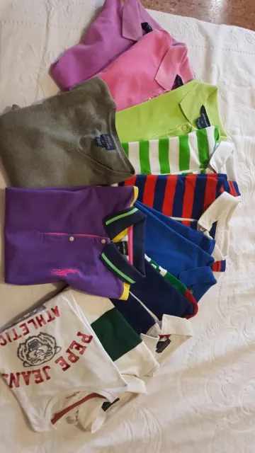 Num. 10 +1 T SHIRT POLO RALPH LAUREN BAMBINO JUNIOR MANICHE CORTE/LUNGHE usate 6