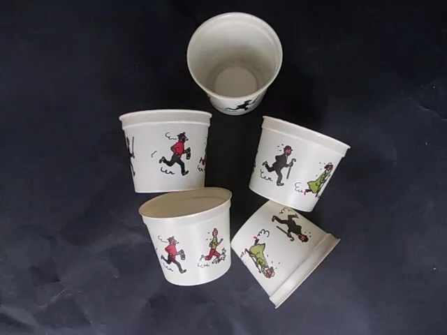 HERGE TINTIN ancien pot à glace 1971 Le Lombard Belge Belgique état neuf