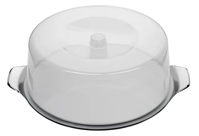my basics HAUSRAT Tortenplatte mit Haube Edelstahl/Kunststoff 11cm Ø