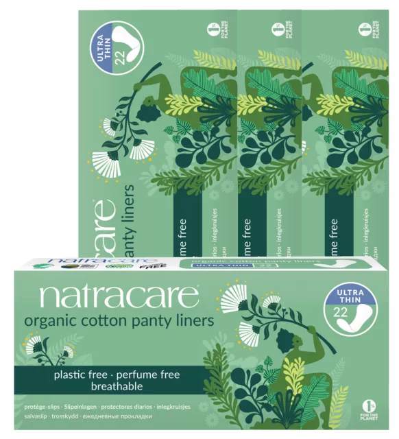 Natracare Ultra Mince Culotte Protège - 22 (Paquet De 4)