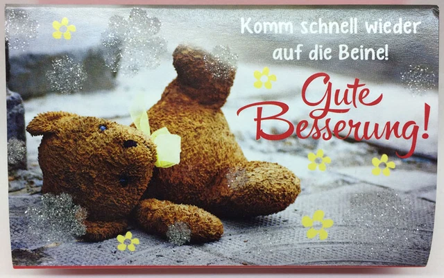 GEBURTSTAGSTEELICHT GEBURTSTAG GEBURTSTAGKARTE Gute Besserung Genesung