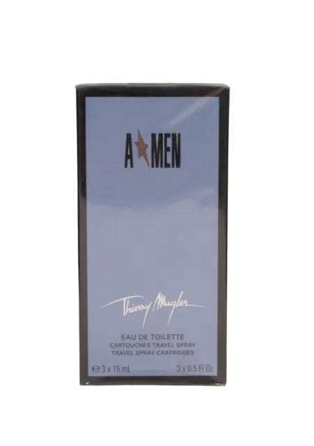 Thierry MÛGLER - A*MÊN - Cartouches vapo de voyage - Neuf sous blister 3x15ml