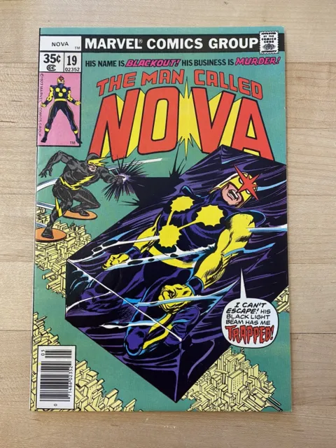 The Man Called Nova #19 - 1St Appearance Of Blackout! Marvel Comics, Xandar!