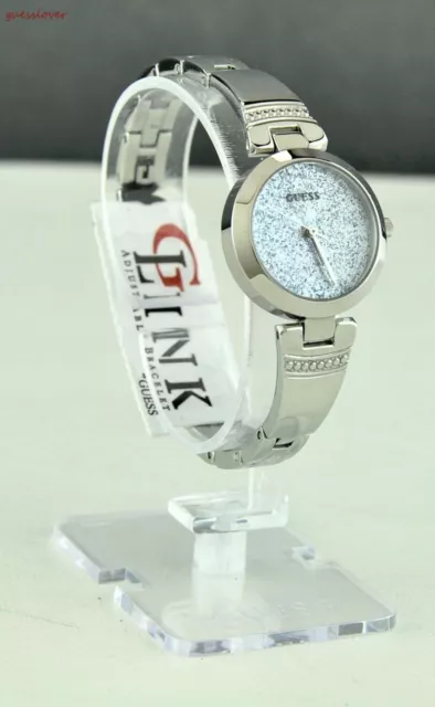 FREE Ship USA Chic Ladies Watch GUESS Silver Stainless Steel Women Lovely