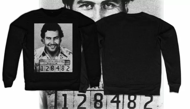 Pablo Escobar Mugshot Sweatshirt king of Coke Cocaine don pablo DRUGS Kokain