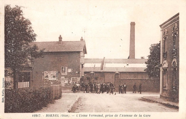 Cpa 60 Bornel / L'usine Vermand / Prise De L'avenue De La Gare