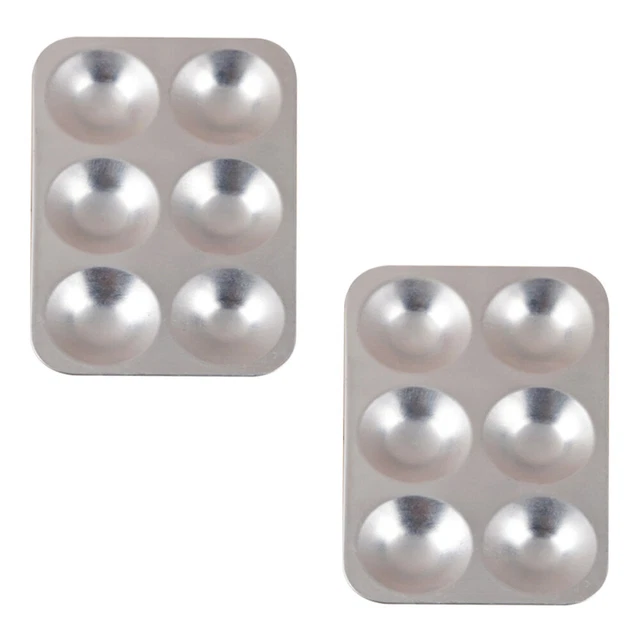 2 Pcs Lackierpalette Metallkünstler Wiederverwendbare Farbwanne Färben