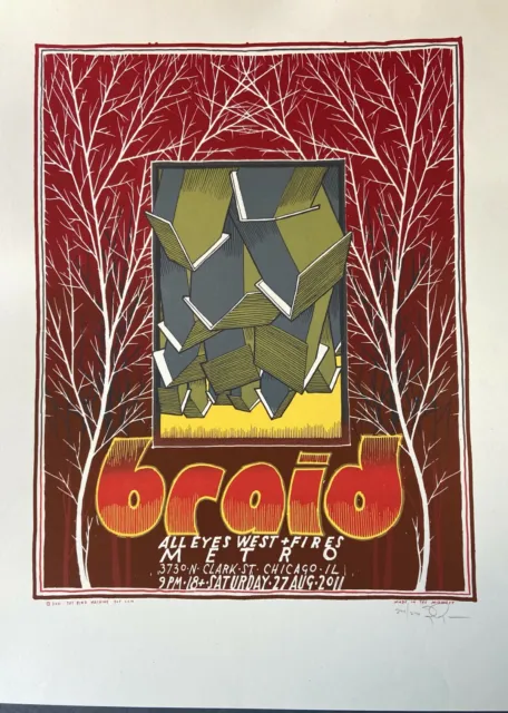 Braid: Chicago, 2011 Poster, Signed and Numbered by Jay Ryan (Run of 270)