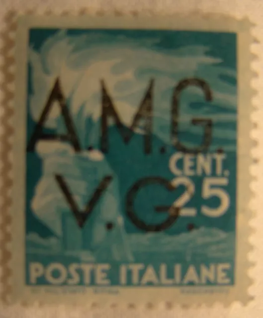 Italy Stamp 1947 Scott ILN14 A259  Overprint A. M. G. V. G.