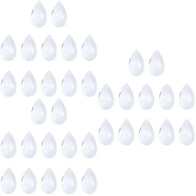 36 Pcs Chandelier Pendants Prisms Tear Drop Crystal Tears Raindrop