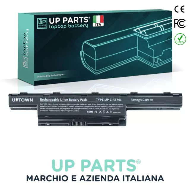 UP PARTS - Batteria Notebook 5200mAh per ACER Aspire E1-531