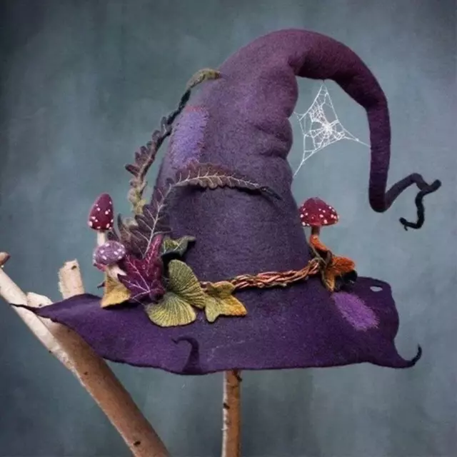 Halloween Witch Hats Party Felt Witch Hats Ghost Festival Party Cosplay 2021