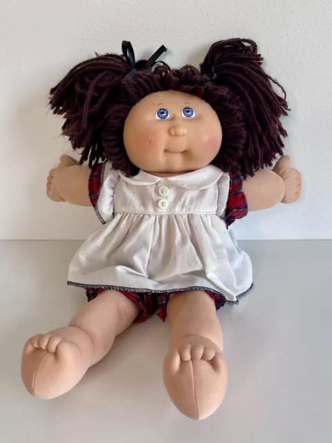 Cabbage Patch Kid 25th Anniversary 2007 Brown Hair Dimples Original Clothing