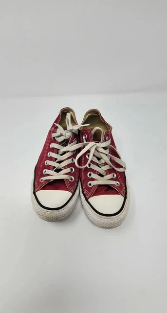Red Converse All Star Low Top Gym Shoes Sneakers Mens Sz 5 Womens Sz 7