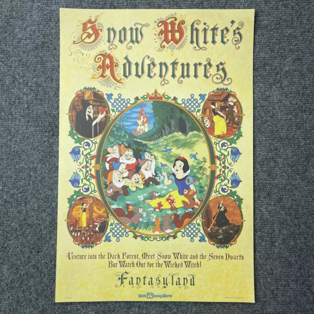 Walt Disney World Snow White's Adventure's Fantasyland Attraction Poster