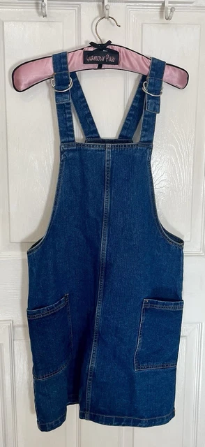 primark denim dungaree dress Primark, Denim Dungaree Dress with 2 Pockets. Size 12.(B1A)